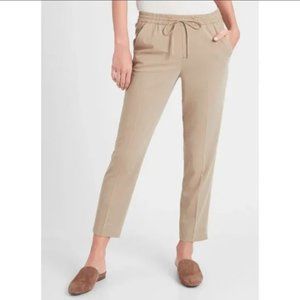 Ankle pants tan pull-on size 10 EUC Banana Republic Hayden